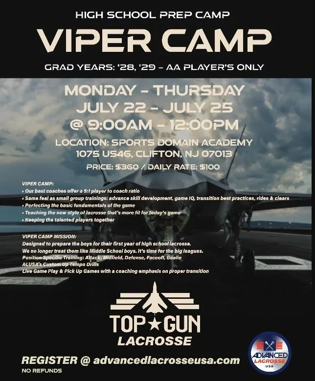 A poster for the viper camp.