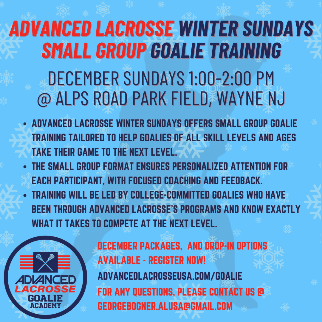 December Sundays Goalie Clinic