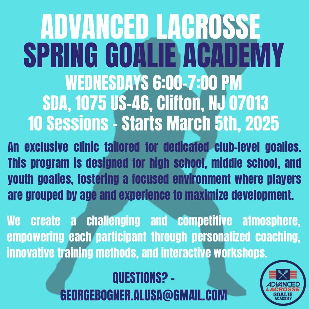 Spring 2025 Goalie Clinic Flyer 2 (No Shadow)