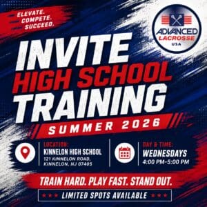 High school lacrosse summer training flyer